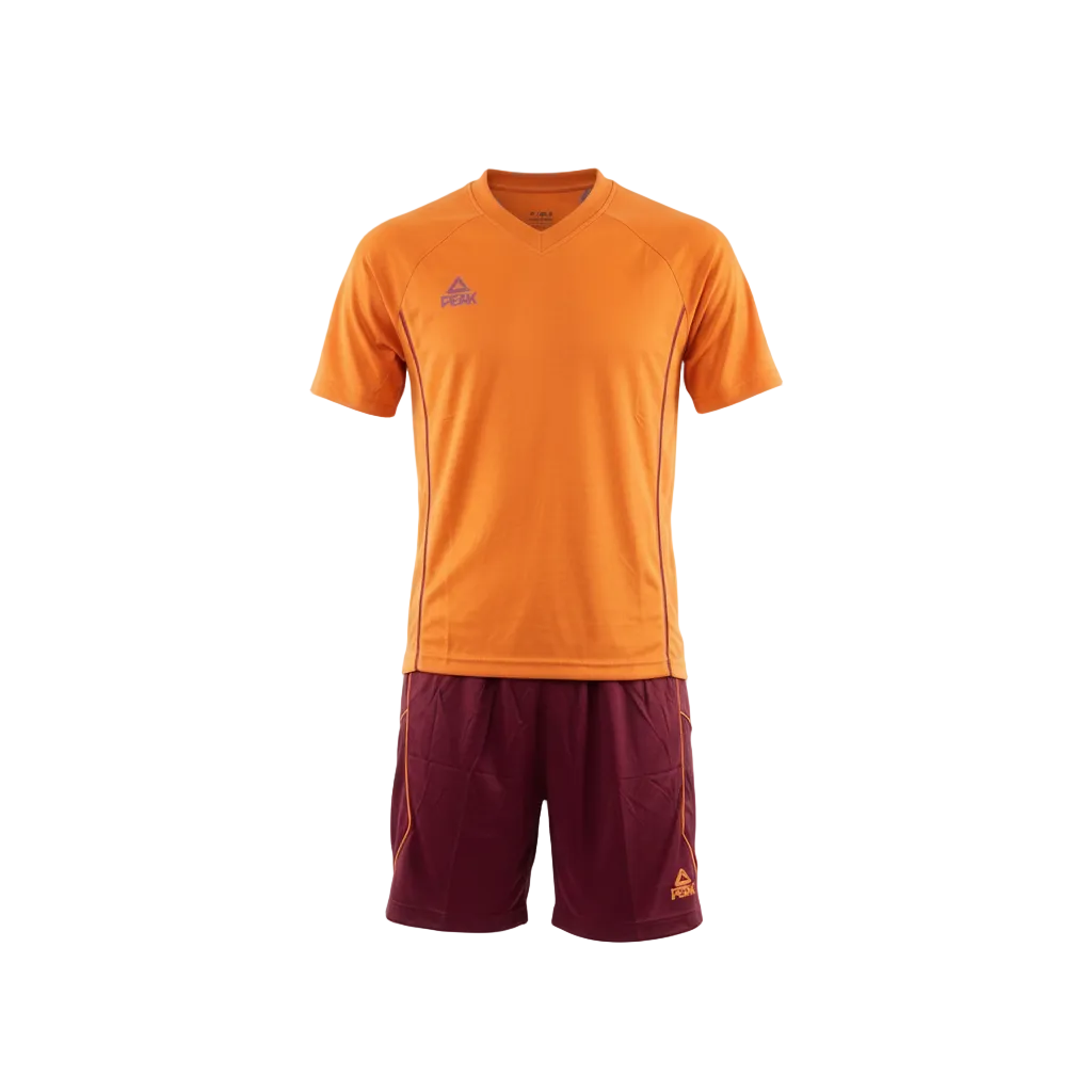 Peak Orange & Maroon Uniform – Ghost Mannequin No Body