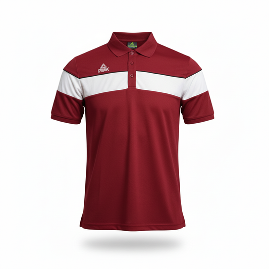 PEAK polo burgundy color