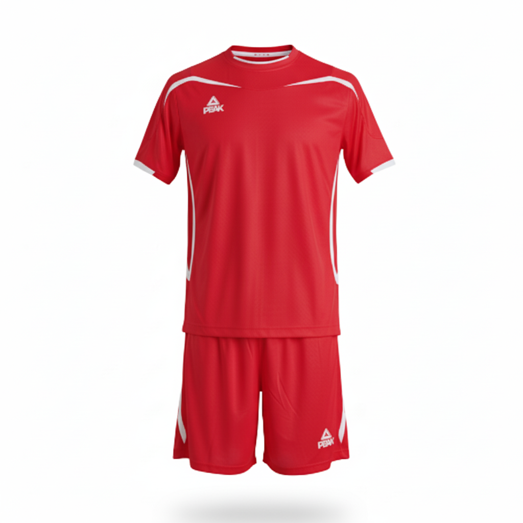 PEAK Uniform - Red Body White Accents Ghost Mannequin