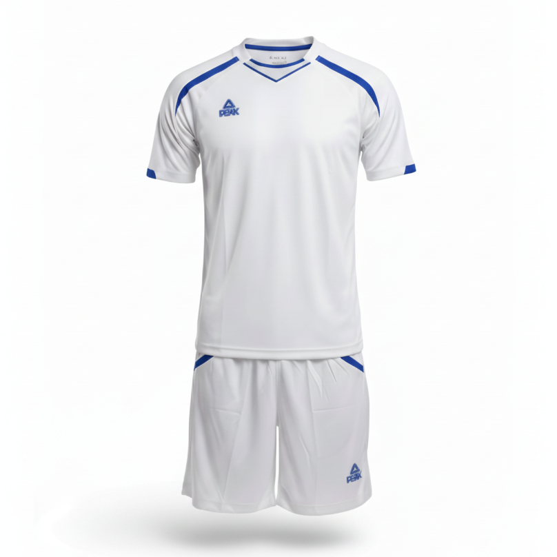 Peak Uniform White Blue Trim