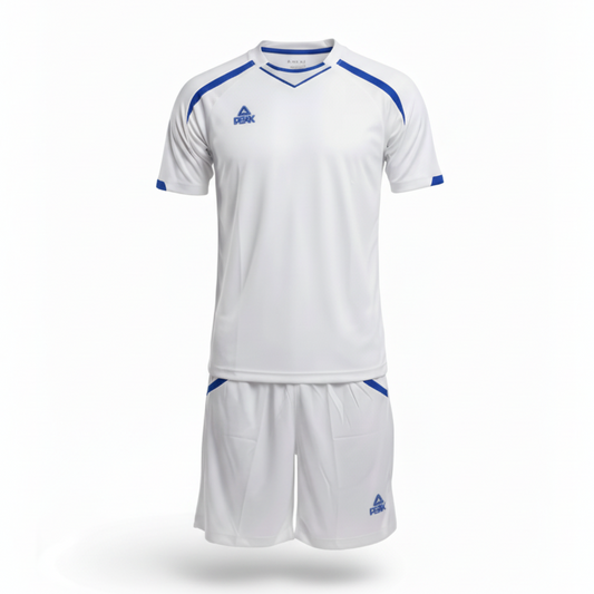 Peak Uniform White Blue Trim