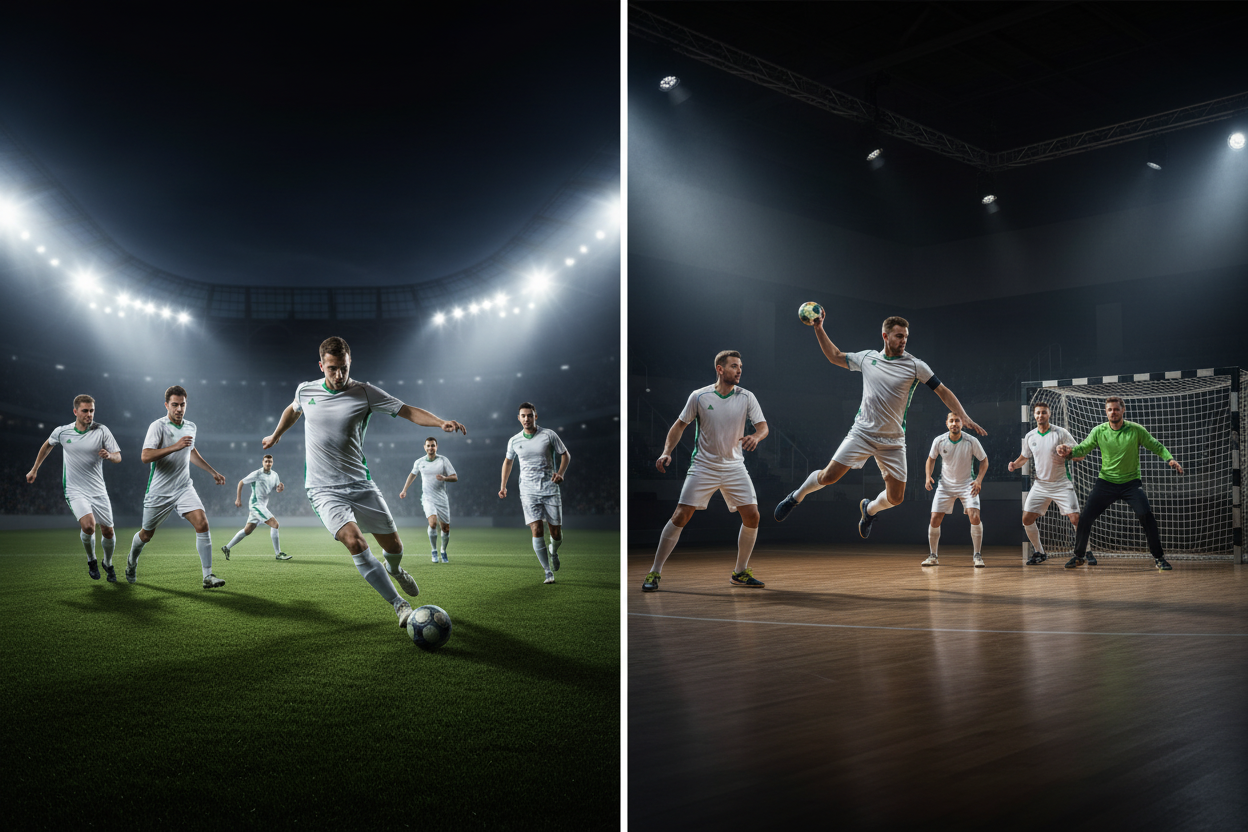 PEAK White & Green – Team of 6 – Football & Handball