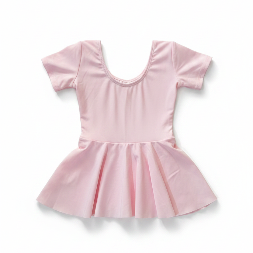 Pink Ballet Leotard - White Background