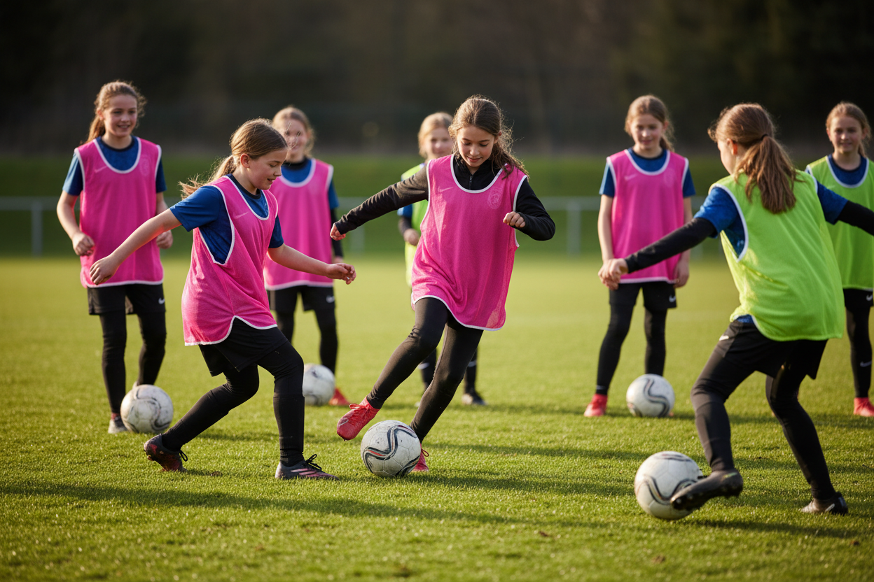 Pink Bib Girls Team Lifestyle