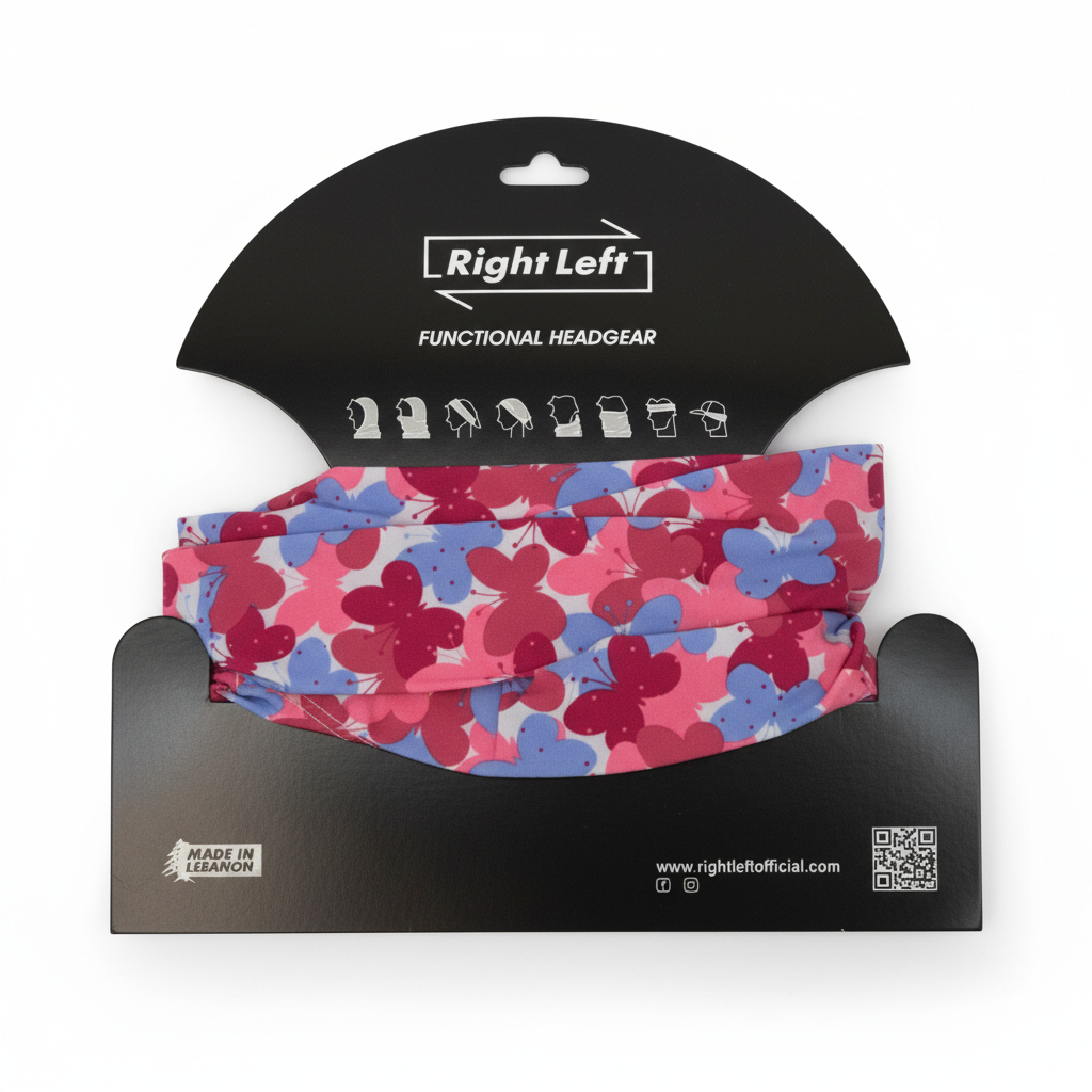 Pink butterflies headgear on white background