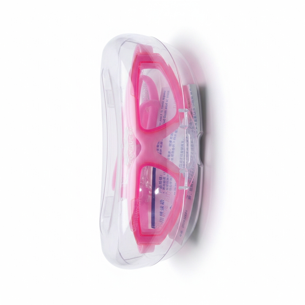 Pink Goggles White Background