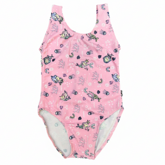 Pink mermaid swimsuit square format