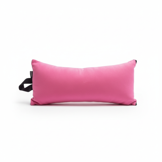 Pink microfiber pillow square photo