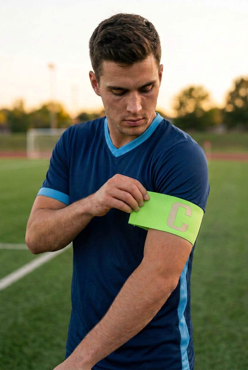 Player wearing the neon green captain’s armband