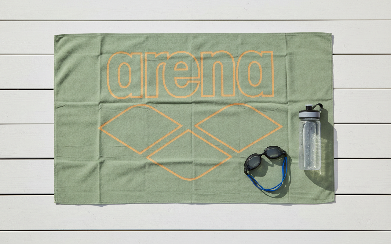Arena Microfiber Pool Towel Millitary/Green