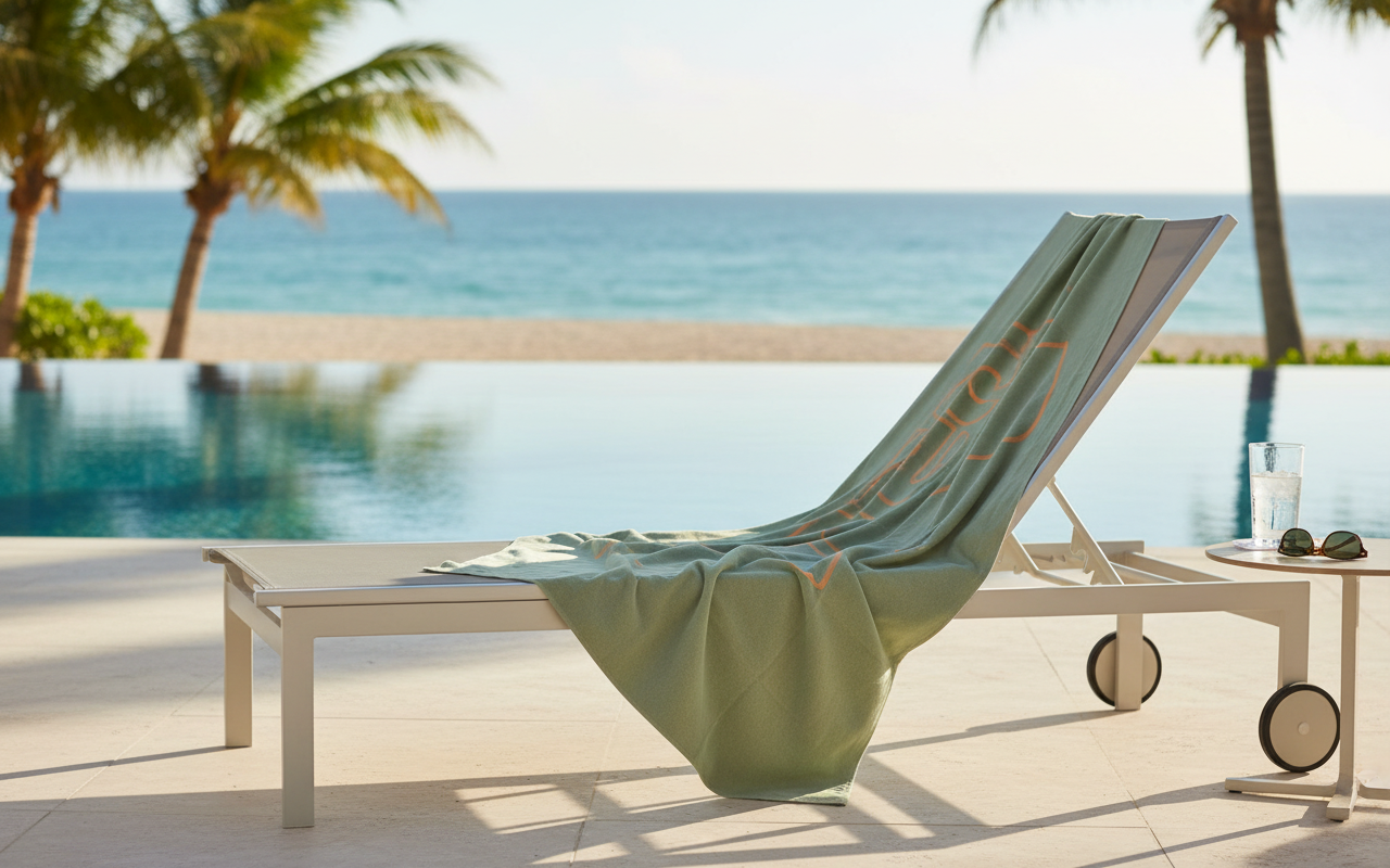 Arena Microfiber Pool Towel Millitary/Green