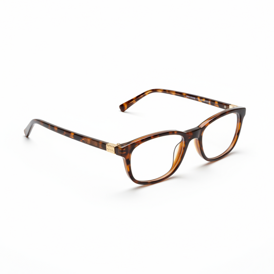 Pro product photo of tortoiseshell eyeglasses