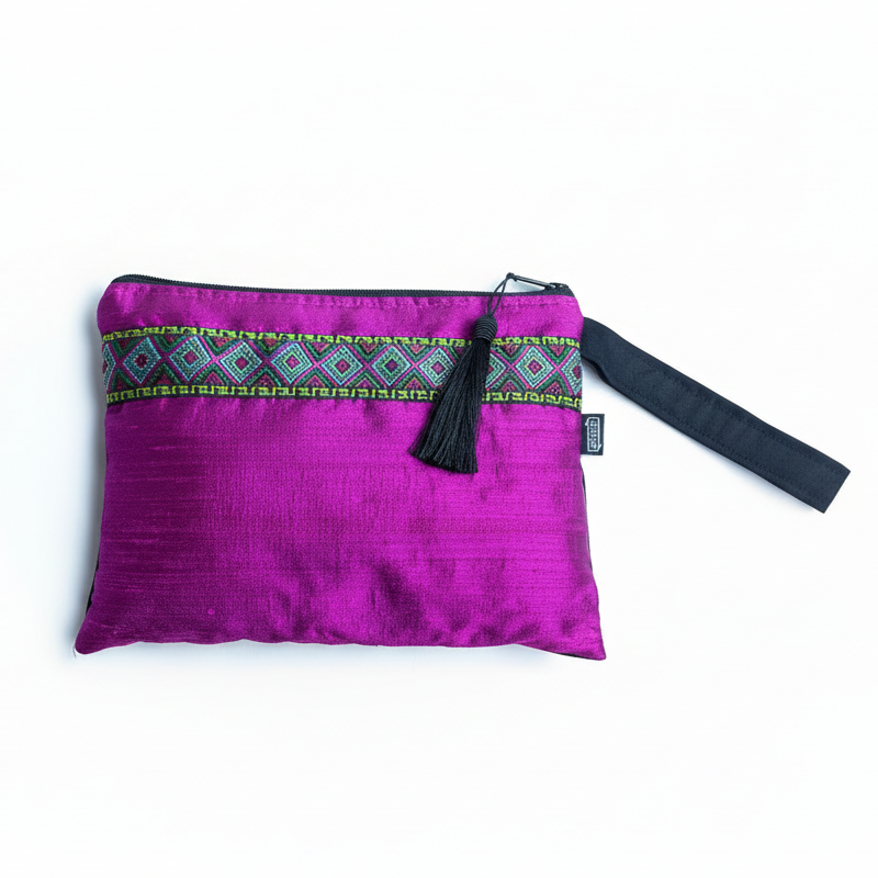 Clutch Fushia Pattern Band
