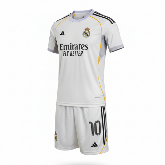 Real Madrid White Home Kit #10 - Ghost Mannequin White Background