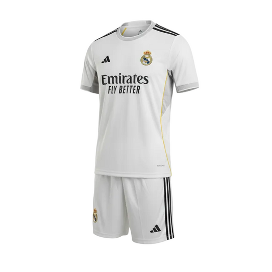 Real Madrid White Home Kit - Ghost Mannequin White Background