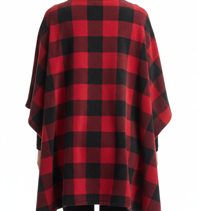 Shalha Fleece Carreau Red