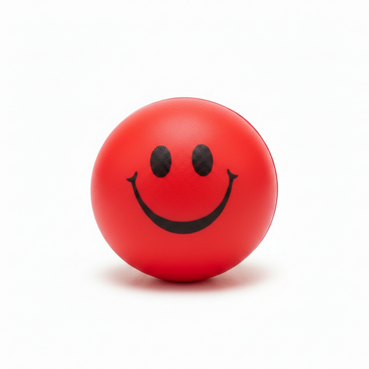 Red Smiley Stress Ball