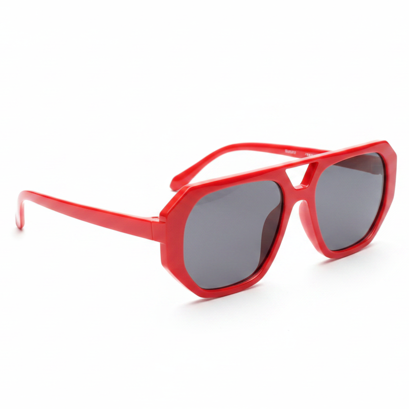 Red Square Sunglasses – White Background