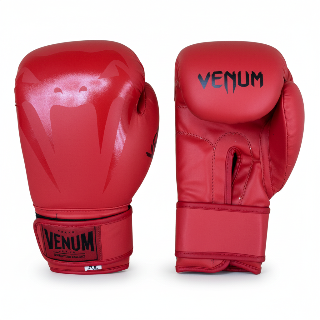 Red Venum Boxing Gloves - Second Image