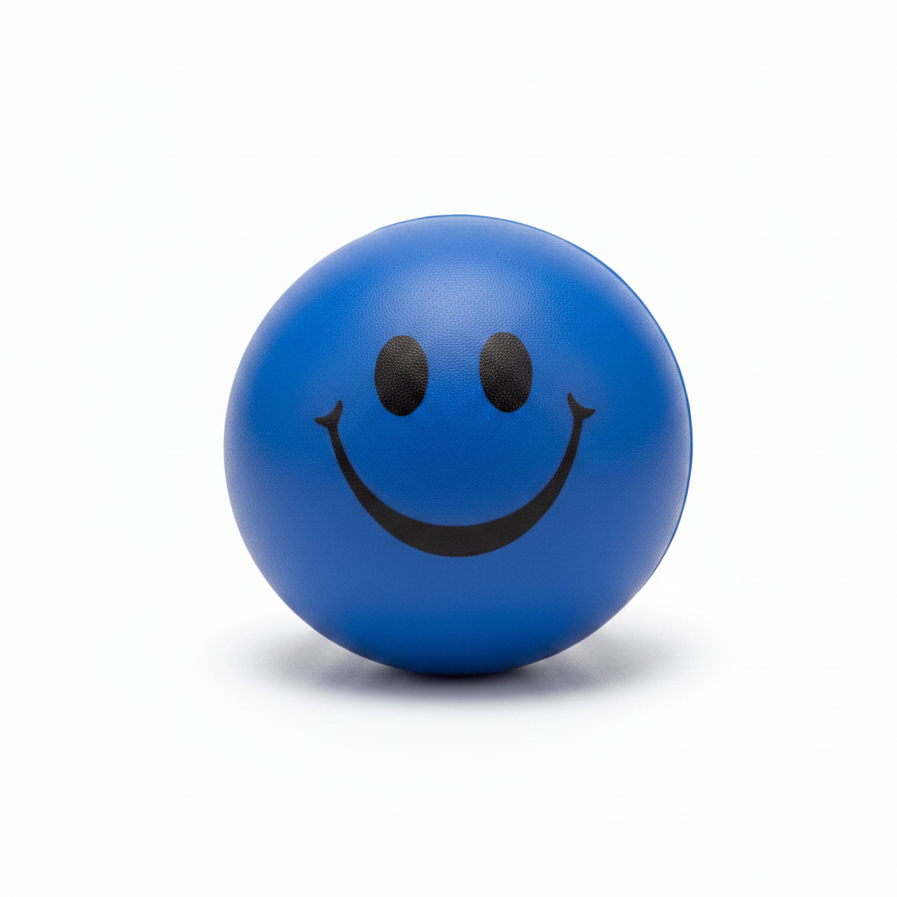 Royal Smiley Face Stress Ball