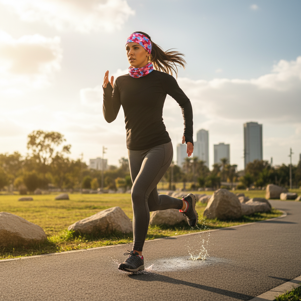 Functional Headgear - Lycra Butterflies Pink