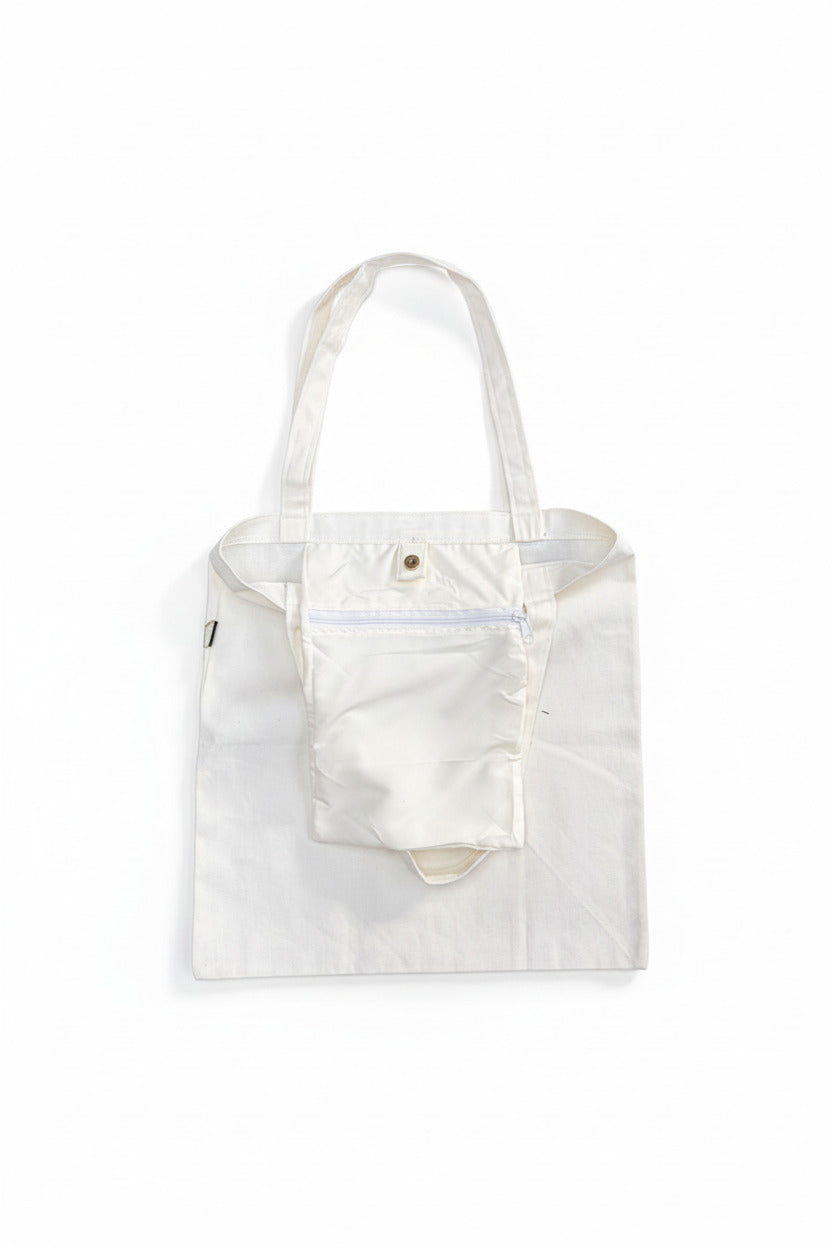 Tote Bag Off/White Floral Bouquet