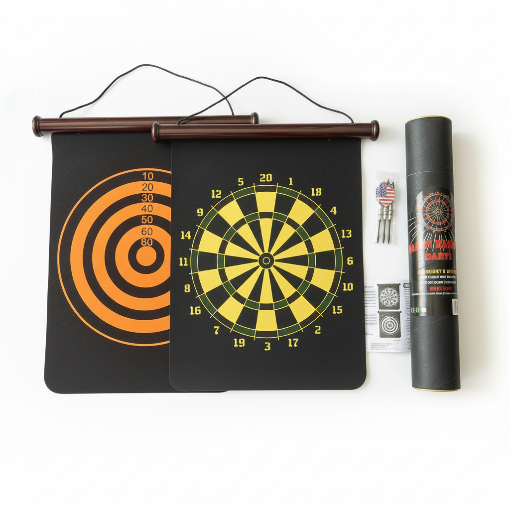 Magnetic Darts Reversible Board 50x45cm