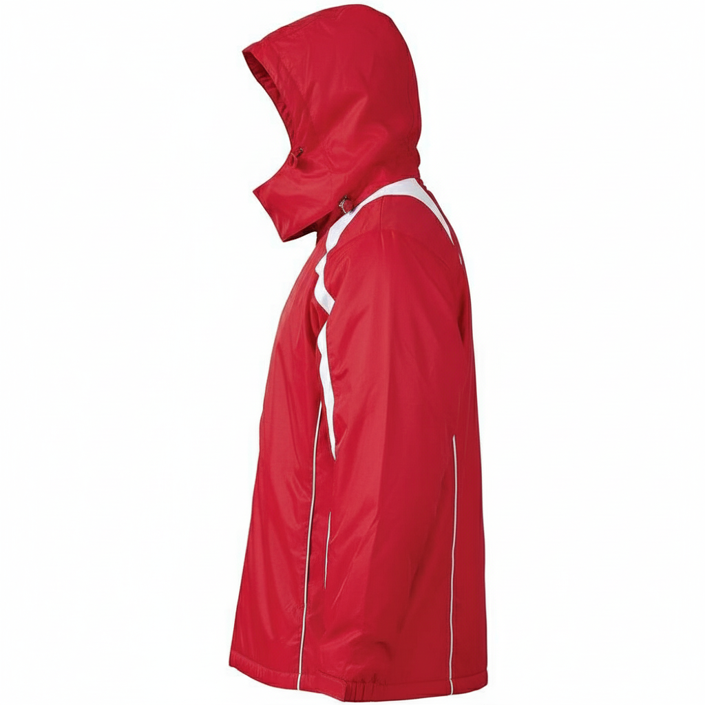 Peak Padding Jacket Red/White