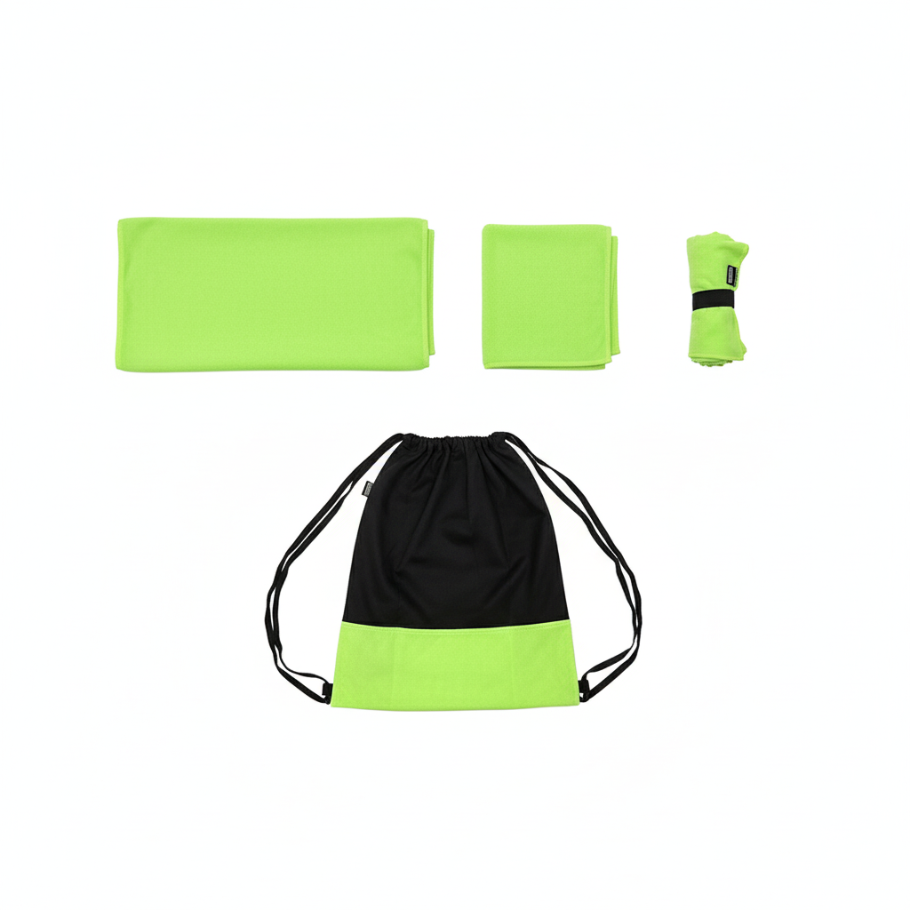 Microfiber Bundle Pillow, Towel & Lace Bag