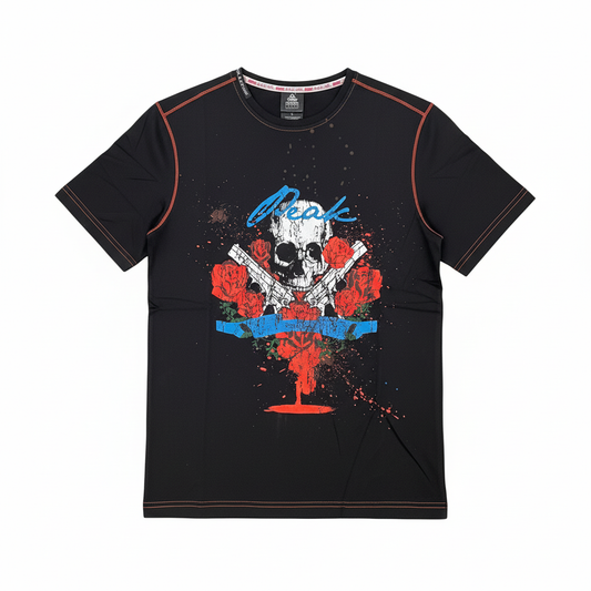 Skull and Guns T-Shirt White Background Square