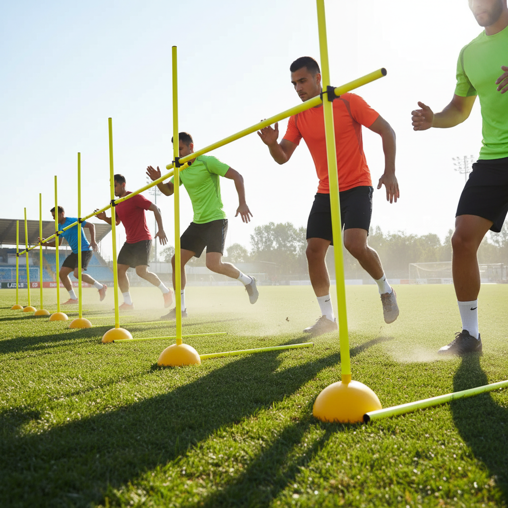 Slalom pole training lifestyle photo