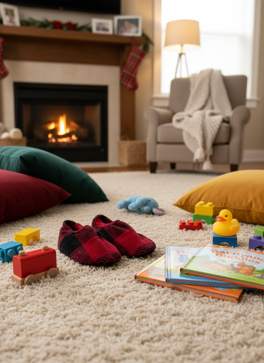 Flexy Slips Furr Carreau Red