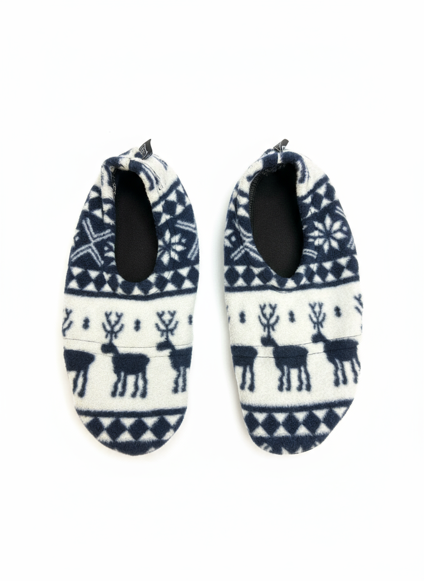 Flexy Slips Fleece Gazelle Navy/White