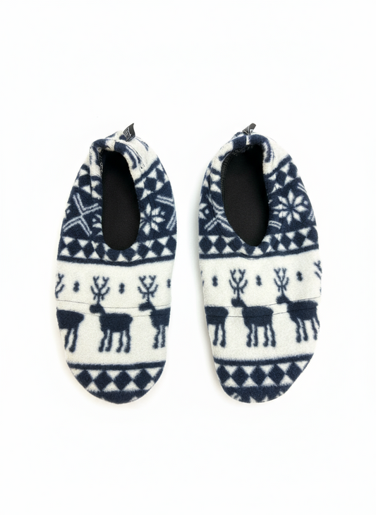 Flexy Slips Fleece Gazelle Navy/White
