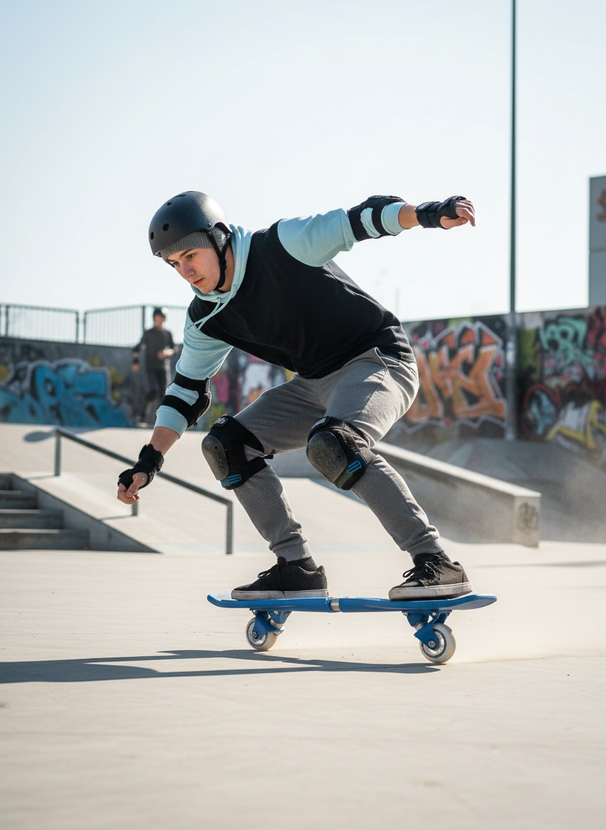 Snakeboard Carving Turn