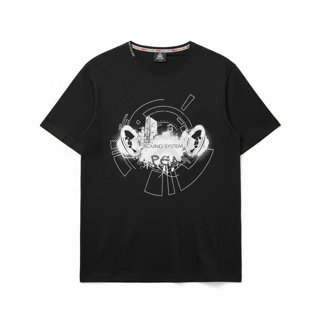 Sound System T-Shirt White Background