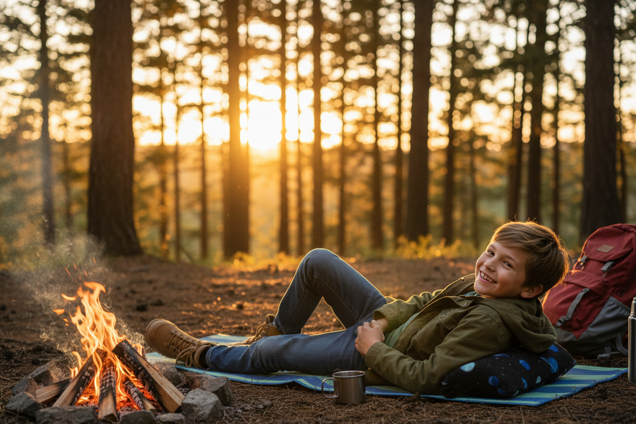 Space pillow - 10 year old boy camping