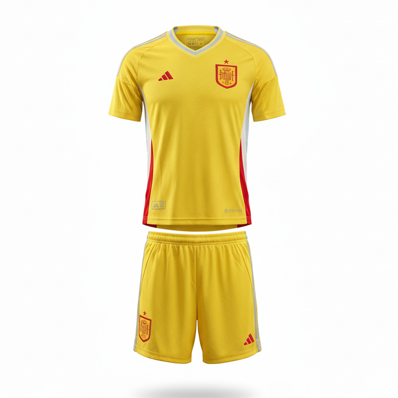 Spain Away Kit – Ghost Mannequin White Background