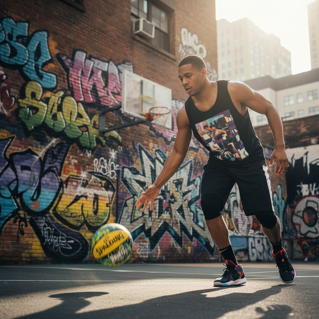Spalding Graffiti basketball lifestyle photo