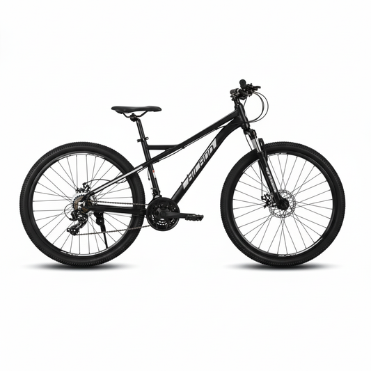 Square black mountain bike
