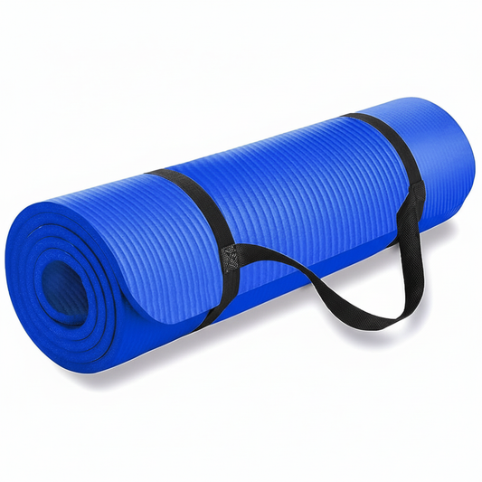 Square blue yoga mat product image