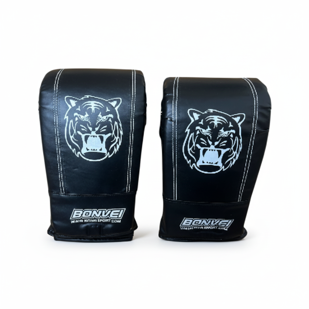 Square Bonvei Black Boxing Gloves Product Image