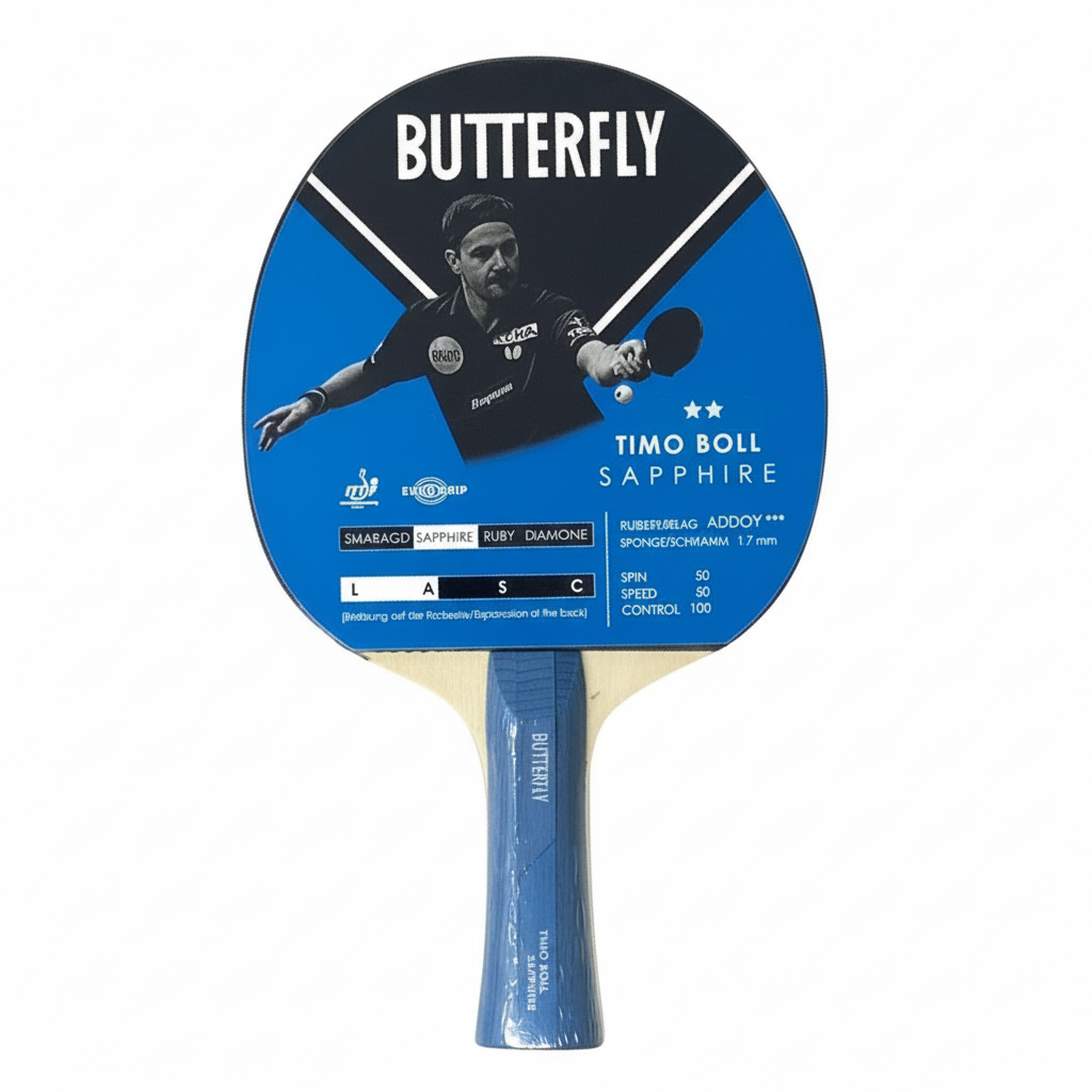 Square Butterfly Timo Boll Sapphire paddle