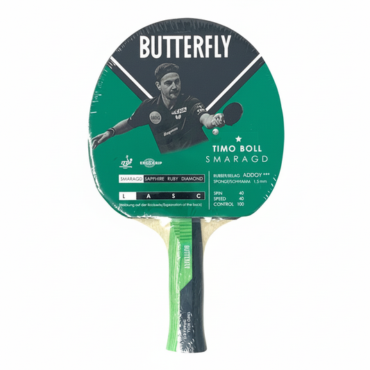 Square Butterfly Timo Boll Smaragd paddle