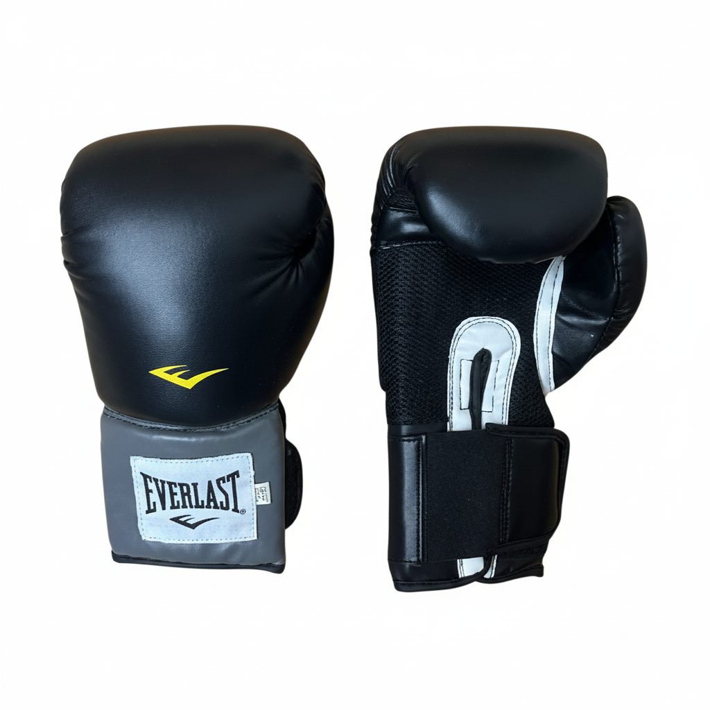 Square Everlast Boxing Gloves Front and Side View Product Image