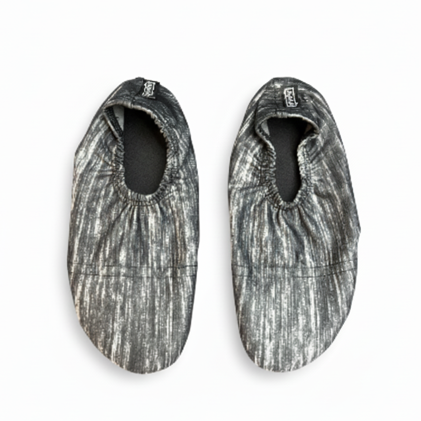 Square grey striped beach shoe product image
