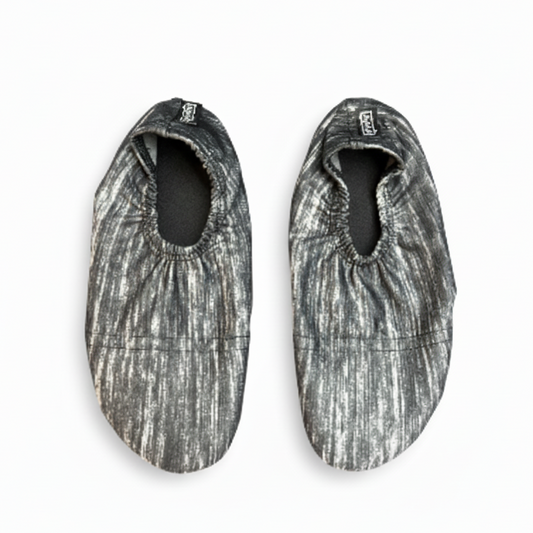Square grey striped beach shoe product image