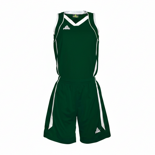 Square Peak Forest Green Basketball Uniform Product Image