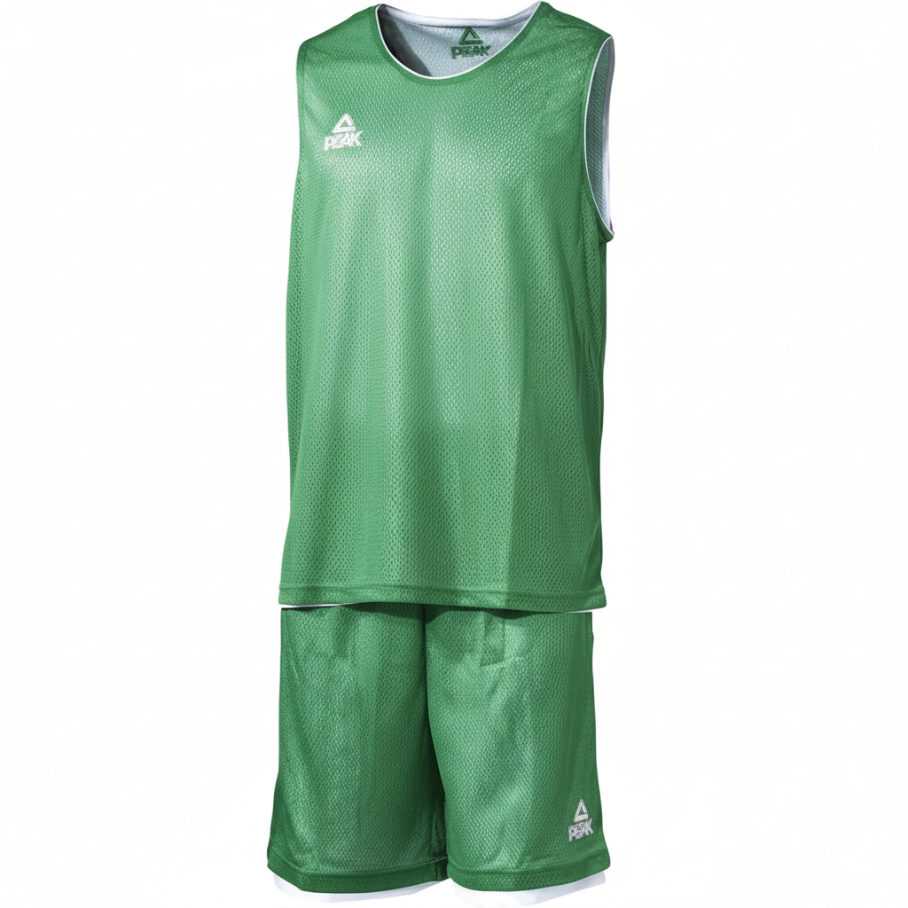 Square Peak Green Reversible Basketball Uniform Product Image