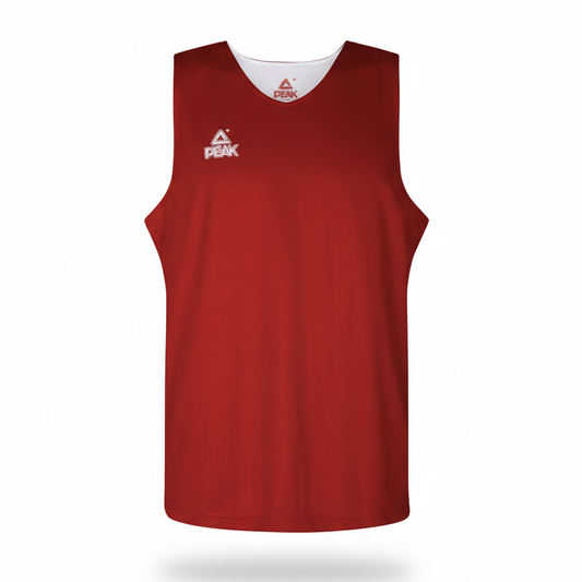 Square Peak Red Reversible Basketball Singlet Product Image